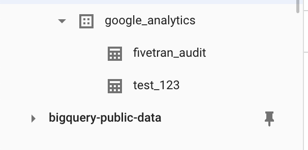 BigQuery Schema View